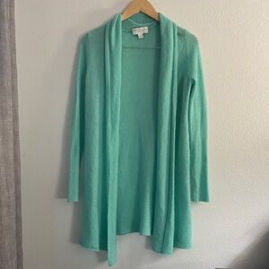 White + Warren Open Front Cardi 100% Cashmere